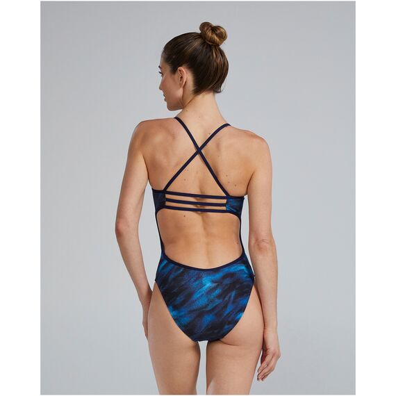 Strój pływacki damski TYR W TRNTYFIT SOREN niebieski, 2 zdjęcie