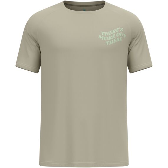 Koszulka męska Odlo ESSENTIAL PRINT T-shirt crew neck s/s szara, Kolor: szary, Rozmiar: XL