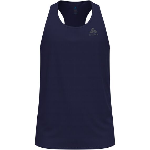 Koszulka bez rękawów męska Odlo ZEROWEIGHT CHILL-TEC Tank crew neck granatowa, 5 zdjęcie