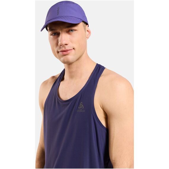 Czapka z daszkiem do biegania Odlo PERFORMANCE PRO Cap fioletowa, 3 zdjęcie