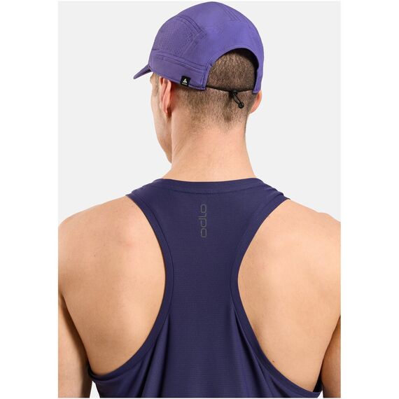 Czapka z daszkiem do biegania Odlo PERFORMANCE PRO Cap fioletowa, 5 zdjęcie