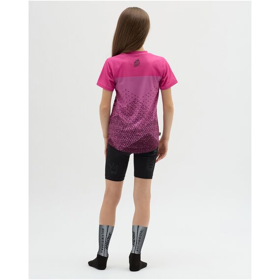 Koszulka rowerowa (z krótkim rękawem) dziecięca SILVINI Junior Jersey DENNI różowa, 4 zdjęcie
