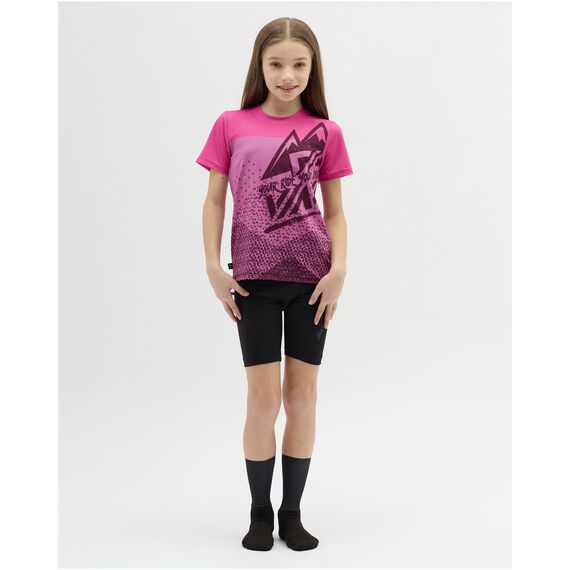 Koszulka rowerowa (z krótkim rękawem) dziecięca SILVINI Junior Jersey DENNI różowa, 3 zdjęcie