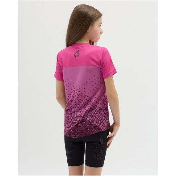 Koszulka rowerowa (z krótkim rękawem) dziecięca SILVINI Junior Jersey DENNI różowa, 6 zdjęcie