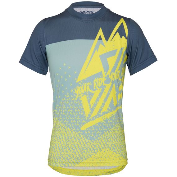 Koszulka rowerowa (z krótkim rękawem) dziecięca SILVINI Junior Jersey DENNI zielona, Rozmiar: 134/140