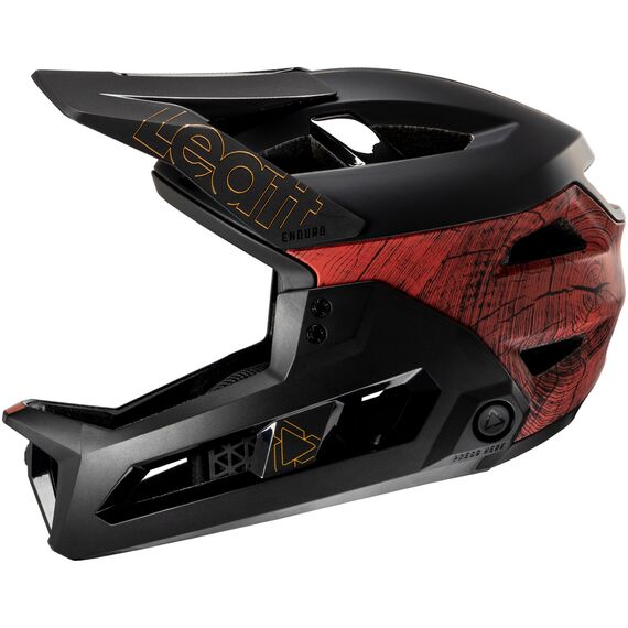 Kask rowerowy (z wypinaną szczęką/3w1) LEATT Helmet MTB Enduro 3.0 V25 czarno-czerwony, Kolor: czarny, Rozmiar: S, 3 zdjęcie