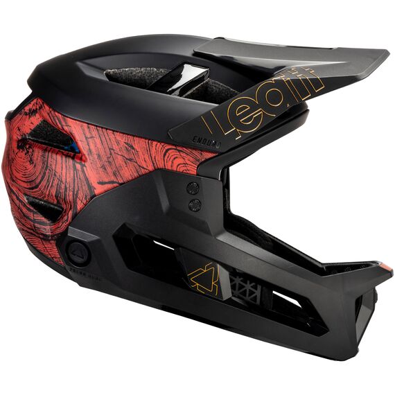 Kask rowerowy (z wypinaną szczęką/3w1) LEATT Helmet MTB Enduro 3.0 V25 czarno-czerwony, Kolor: czarny, Rozmiar: S, 5 zdjęcie