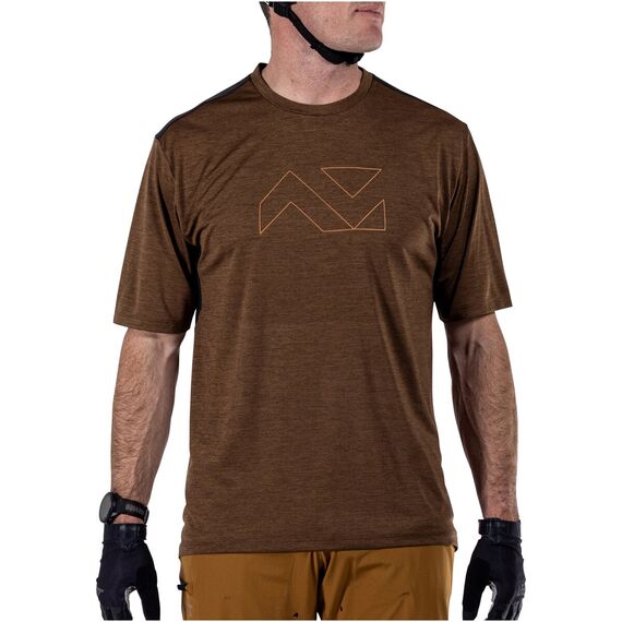 Koszulka rowerowa LEATT Jersey MTB Trail 1.0, Kolor: brązowy, Rozmiar: L, 4 zdjęcie