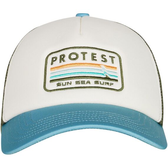 Czapka z daszkiem męska PROTEST PRTPlea biało-zielona, Kolor: biały, Rozmiar: 55, 3 zdjęcie