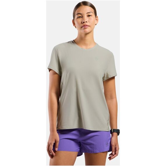 Koszulka damska Odlo ZEROWEIGHT CHILL-TEC T-shirt crew neck s/s szara, Kolor: szary, Waga: 0.2, Rozmiar: S, 4 zdjęcie