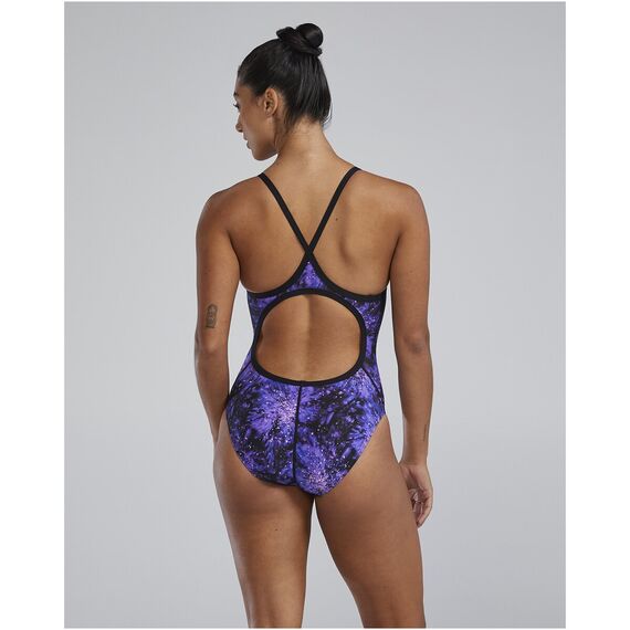 Strój pływacki damski TYR W DMDFIT RADIANT fioletowy, 8 zdjęcie