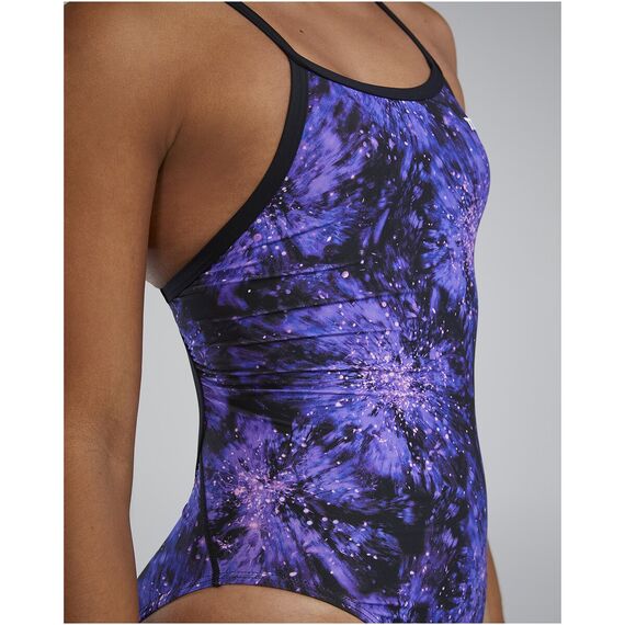 Strój pływacki damski TYR W DMDFIT RADIANT fioletowy, 6 zdjęcie