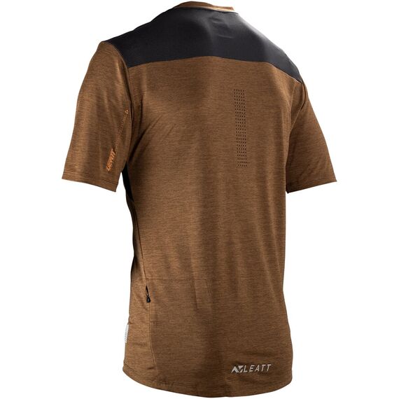 Koszulka rowerowa LEATT Jersey MTB Trail 1.0, Kolor: brązowy, Rozmiar: XL, 5 zdjęcie