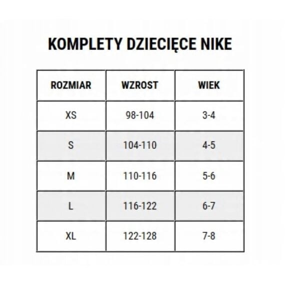 NIKE Komplet sportowy dla dzieci DRY Park Kit Set CD2244 100 biały, Kolor: biały, Rozmiar: XS, 2 zdjęcie