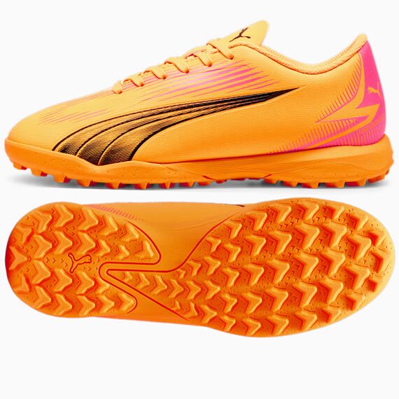 Puma Buty dziecięce ULTRA Play TT Jr 107779-03 pomarańczowe, Kolor: pomarańczowy, Rozmiar: 37.5