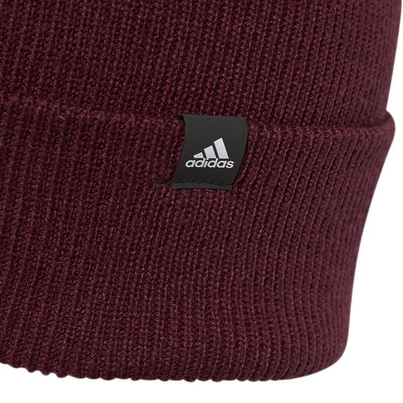 Czapka adidas Beanie Cuff Var OSFW IJ7299 bordowa, 4 zdjęcie