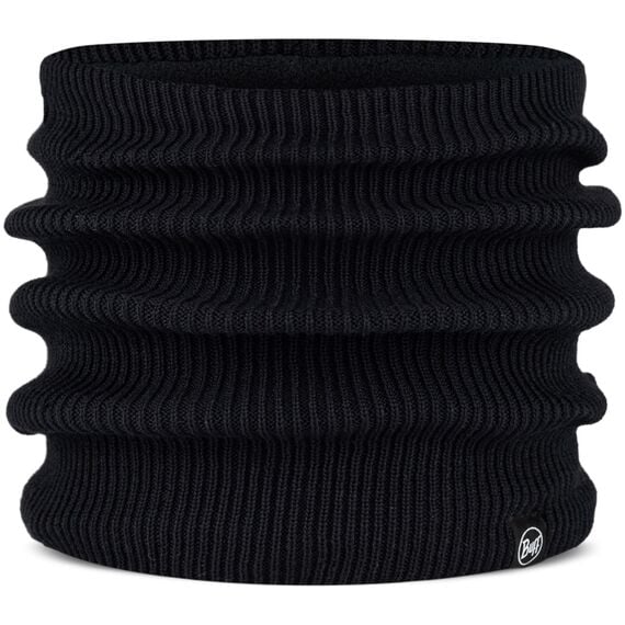 BANDANA BUFF KNITTED & FLEECE NECKWARMER RENVI BLACK