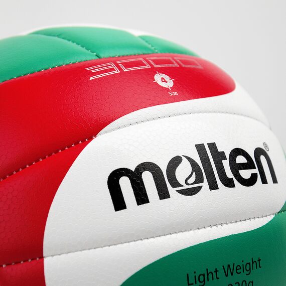 MOLTEN V4M3000-L Piłka do siatkówki na halę biała/czerwona/zielona, 2 zdjęcie