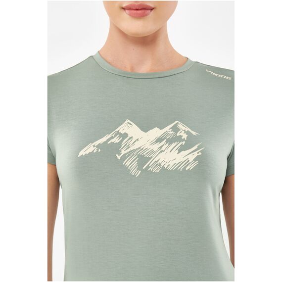 T-shirt damski VIKING Lenta Bamboo Light zielony, Kolor: zielony, Rozmiar: L, 7 zdjęcie