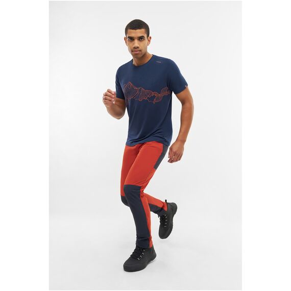 T-shirt męski VIKING Lenta Bamboo Man Light granatowo-pomarańczowy, Kolor: niebieski, Rozmiar: S, 7 zdjęcie