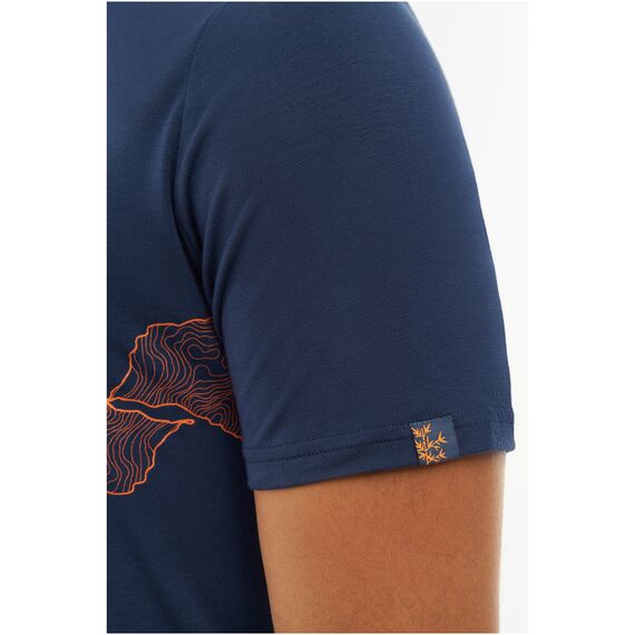 T-shirt męski VIKING Lenta Bamboo Man Light granatowo-pomarańczowy, Kolor: niebieski, Rozmiar: M, 8 zdjęcie