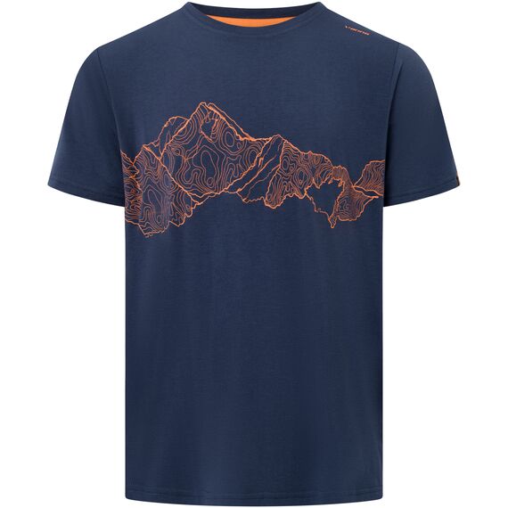 T-shirt męski VIKING Lenta Bamboo Man Light granatowo-pomarańczowy, Kolor: niebieski, Rozmiar: S
