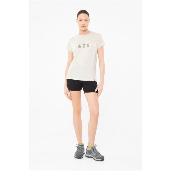 T-shirt damski VIKING Likelo Bamboo beżowy, Kolor: beżowy, Rozmiar: L, 7 zdjęcie