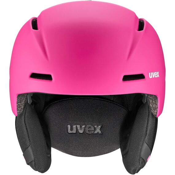 UVEX Kask narciarski dziecięcy Viti fuksjowy, Kolor: fuksjowy, Rozmiar: 51-55, 2 zdjęcie