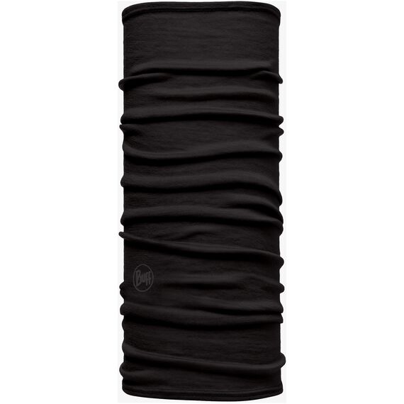Bandana dziecięca BUFF MERINO LIGHTWEIGHT SOLID BLACK