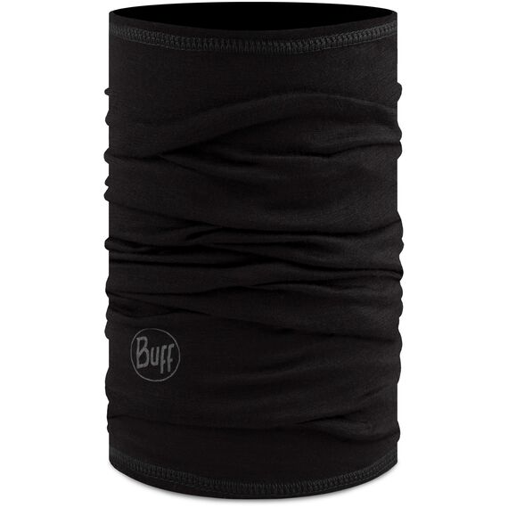Bandana dziecięca BUFF MERINO LIGHTWEIGHT SOLID BLACK