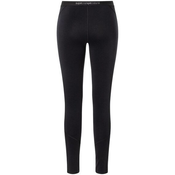 Getry termoaktywne damskie merino SUPER.NATURAL Arctic 230 Tight czarne, Kolor: czarny, Rozmiar: L