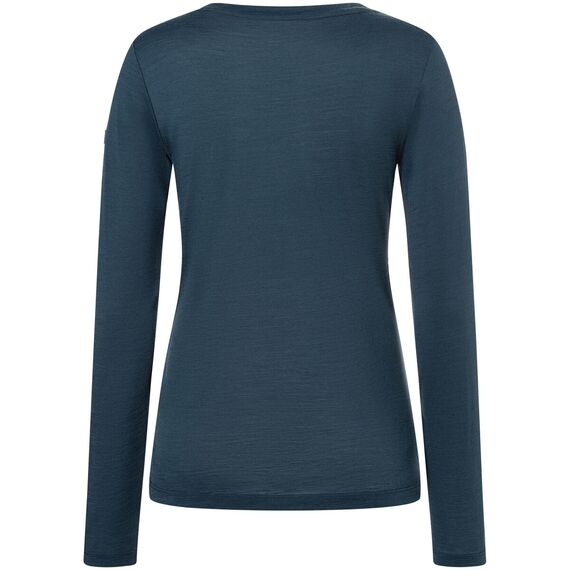 Koszulka z długim rękawem damska merino SUPER.NATURAL Gondola granatowa, Kolor: granatowy, Rozmiar: XS, 2 zdjęcie