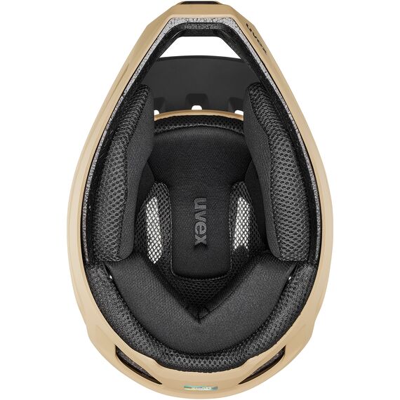 Kask rowerowy full-face UVEX Ravage brązowy, Kolor: beżowy, Rozmiar: 52-55, 5 zdjęcie