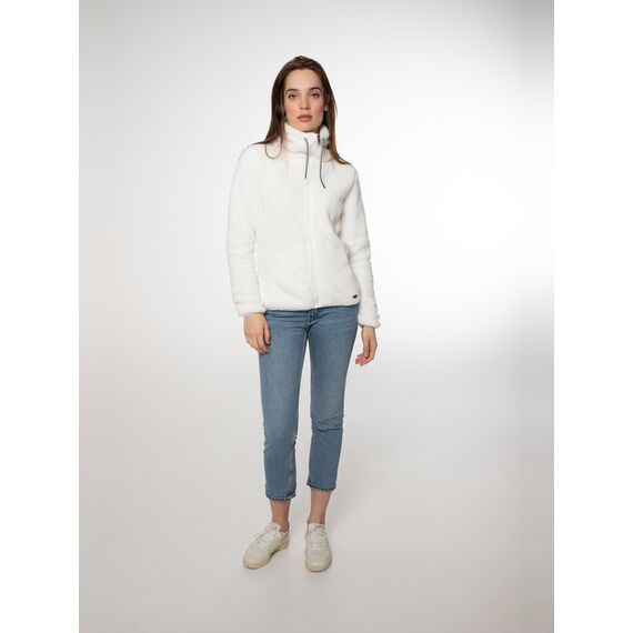 Bluza polarowa rozpinana damska Protest RIRI beżowy, Kolor: beżowy, Rozmiar: L, 5 zdjęcie