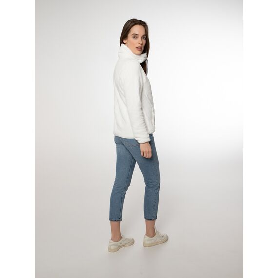 Bluza polarowa rozpinana damska Protest RIRI beżowy, Kolor: beżowy, Rozmiar: M, 4 zdjęcie