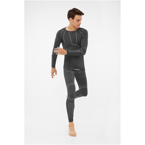 Bielizna męska VIKING Lan Pro Set Merino grafitowa