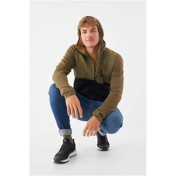 Kurtka męska VIKING Creek Hoodie Bamboo Man rozpinana z kapturem zielona