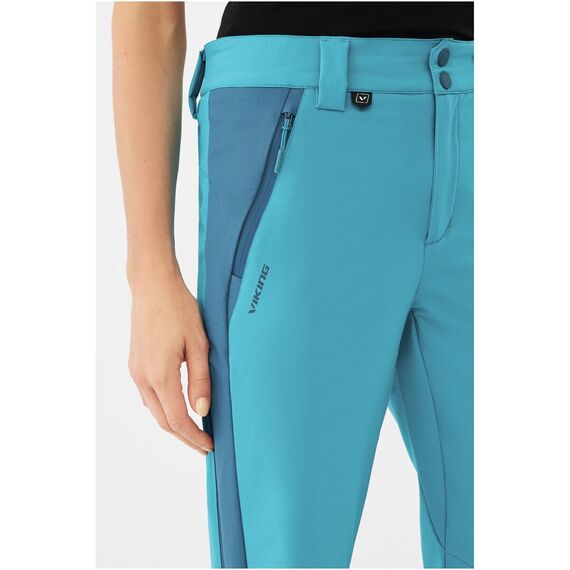 Spodnie damskie VIKING Triper Lady turkusowe