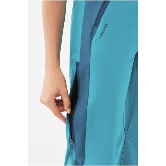Spodnie damskie VIKING Triper Lady turkusowe
