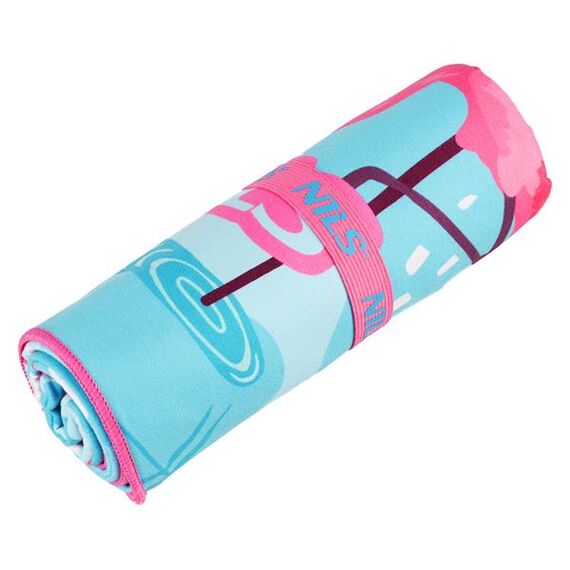 NILS NCR14 Ręcznik Z Mikrofibry Flamingi 160X80 cm