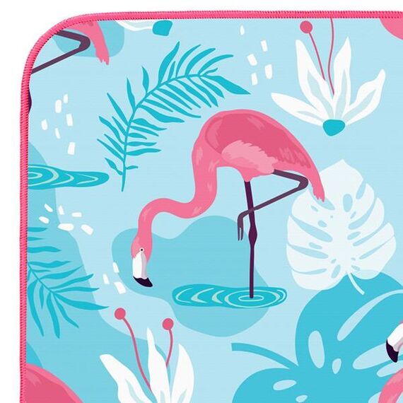 NILS NCR14 Ręcznik Z Mikrofibry Flamingi 160X80 cm