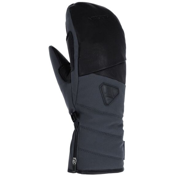 Rękawice narciarskie męskie VIKING Norvik Pro Mitten grafitowe z czarną skórą