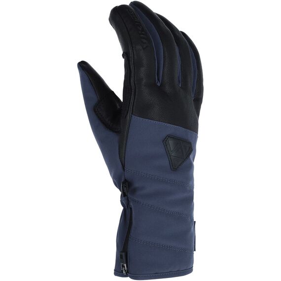 Rękawice narciarskie damskie VIKING Norvika Pro Ski Lady granatowe z czarną skórą Rękawice narciarskie damskie VIKING Norvika Pro Ski Lady granatowe z czarną skórą