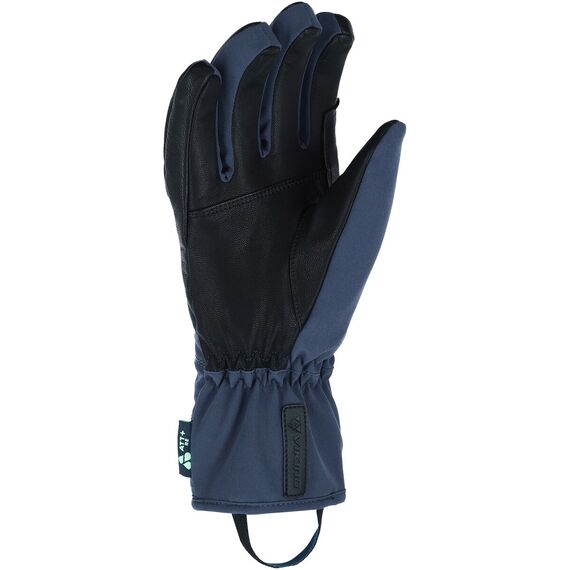 Rękawice narciarskie damskie VIKING Norvika Pro Ski Lady granatowe z czarną skórą Rękawice narciarskie damskie VIKING Norvika Pro Ski Lady granatowe z czarną skórą