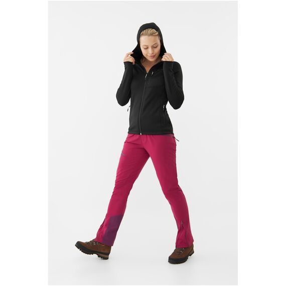 Bluza damska VIKING Jukon Lady Hoodie Polartec rozpinana z kapturem czarna