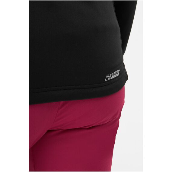 Bluza damska VIKING Jukon Lady Hoodie Polartec rozpinana z kapturem czarna