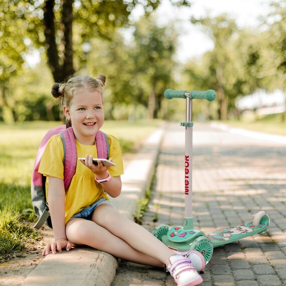METEOR hulajnoga dziecieca dla dziewczynki trójkołowa Funny, Kolor: zielony, 2 zdjęcie METEOR hulajnoga dziecieca dla dziewczynki trójkołowa Funny, Kolor: zielony, 2 zdjęcie