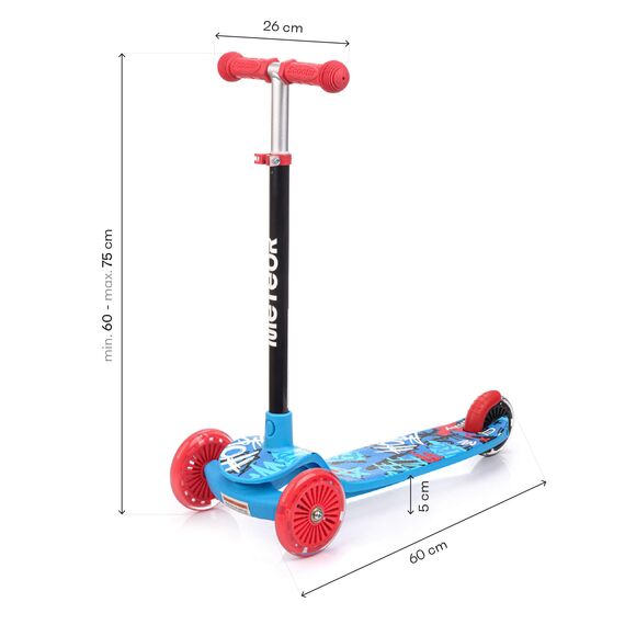 METEOR hulajnoga dziecieca dla chłopca trójkołowa Funny, Kolor: niebieski, 3 zdjęcie METEOR hulajnoga dziecieca dla chłopca trójkołowa Funny, Kolor: niebieski, 3 zdjęcie