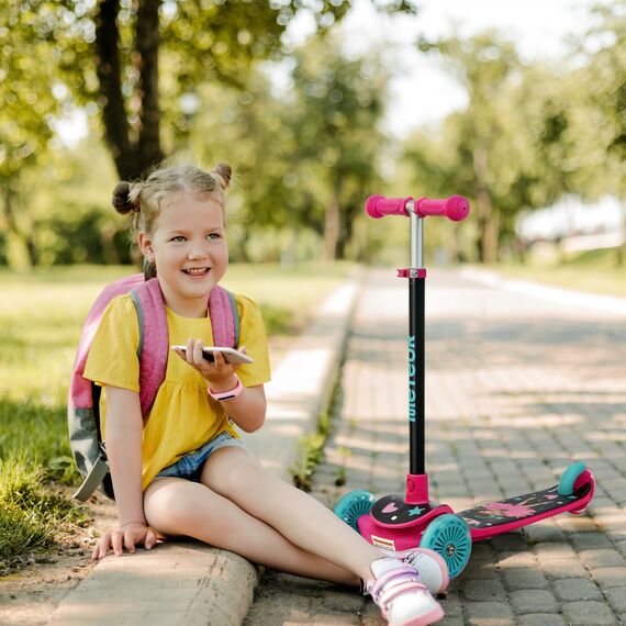 METEOR hulajnoga dziecieca dla dziewczynki trójkołowa Funny, Kolor: różowy, 3 zdjęcie METEOR hulajnoga dziecieca dla dziewczynki trójkołowa Funny, Kolor: różowy, 3 zdjęcie