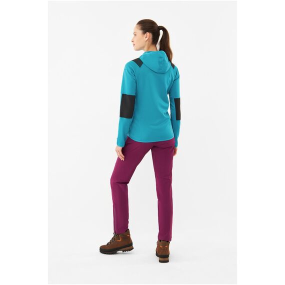 Bluza damska VIKING Yosemite Hoodie Lady rozpinana z kapturem turkusowa